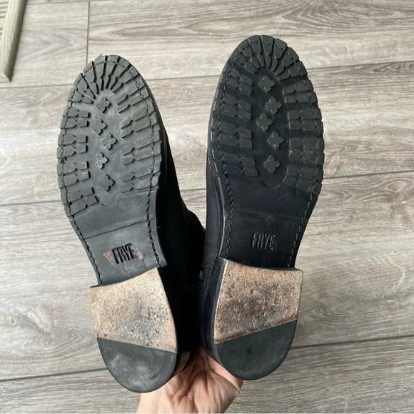 FRYE Natalie Double Zip Italian Nubuck Leather Bootie - Picture 15 of 15